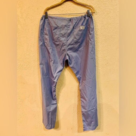 Blue Sky Scrub Pants David Size Large Drawstring Waist Ceil Blue Premium - Picture 3 of 5